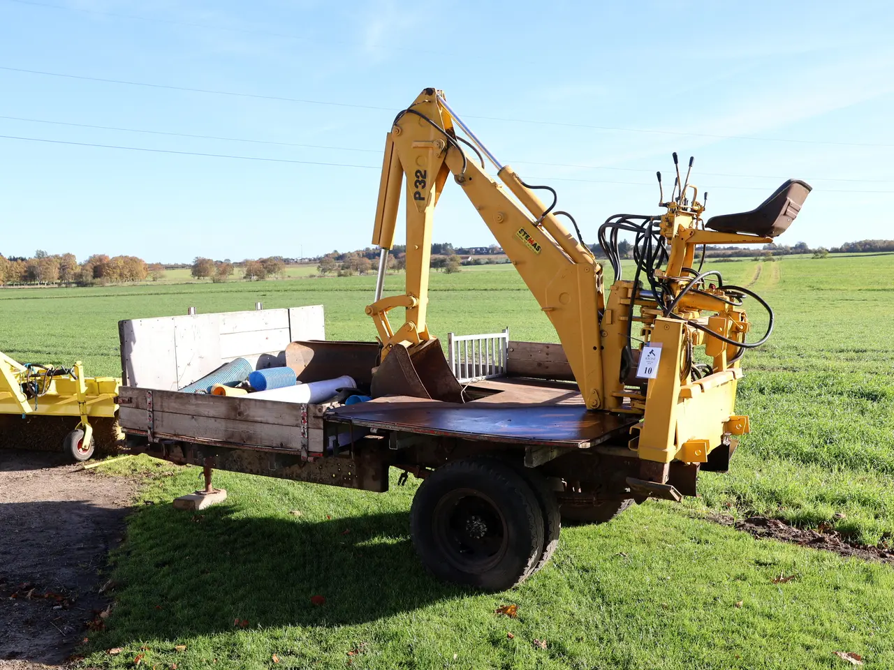 Billede 1 - Stemas P32 hydraulisk gravearm til traktor