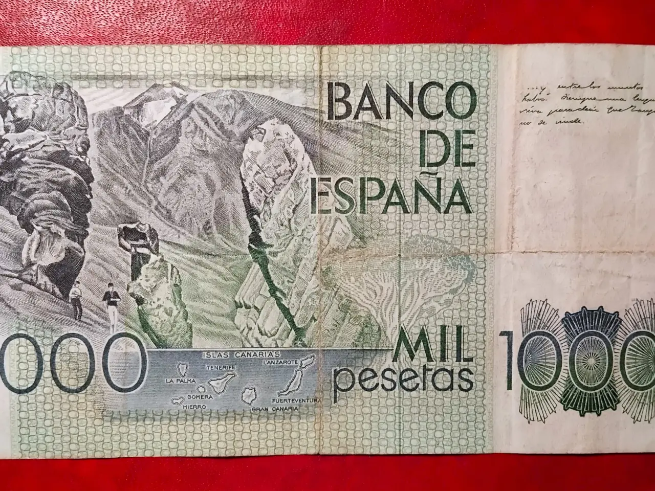 Billede 2 - SPANIEN 1000 PESETAS 1979 Benito Pérez Galdós