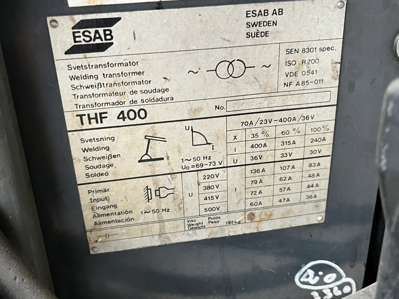 Billede 3 - MIG/MAG-svejseanlæg ESAB THF 400