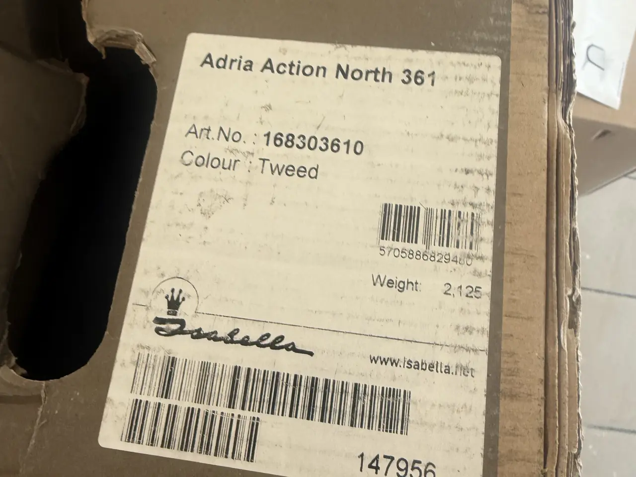 Billede 2 - Fortelt NYT isabella t/Adria Action 361