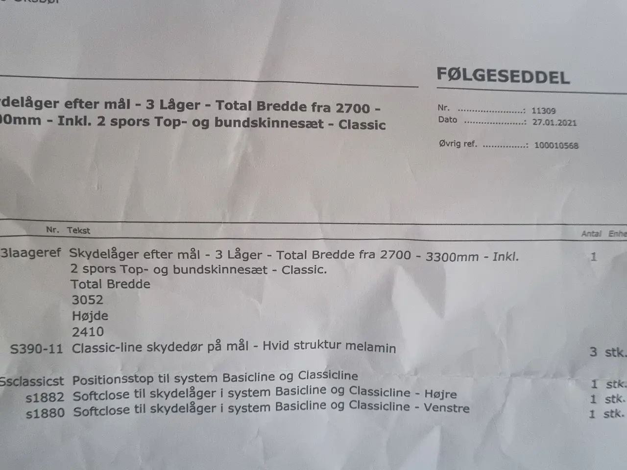 Billede 5 - Komplet sæt Skydelåger aldrig monteret