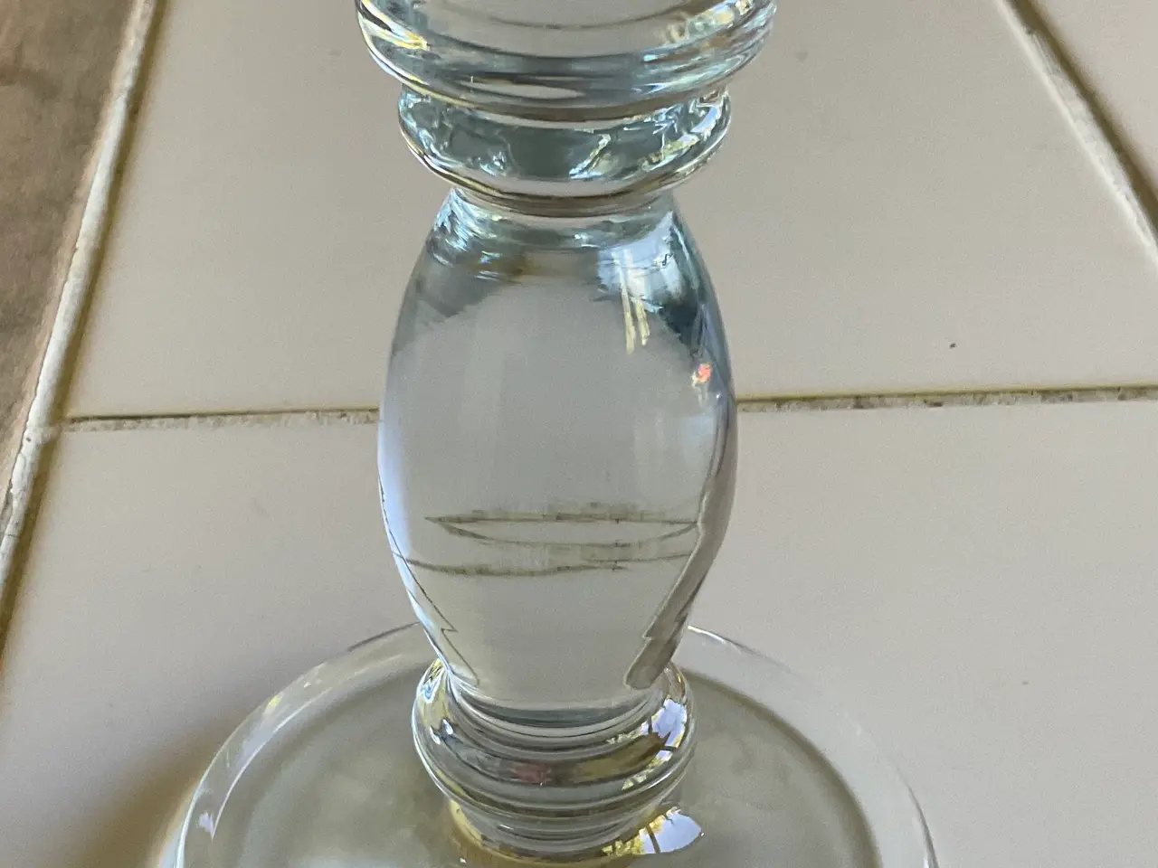 Billede 1 - Holmegaard glas lysestage Herman Bang