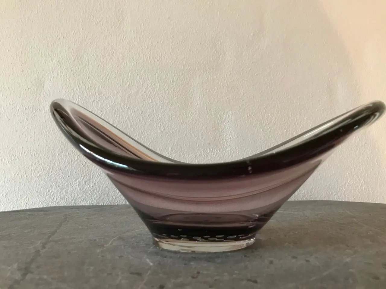 Billede 2 - Glasskål / Glas kunst (Homegaard?)