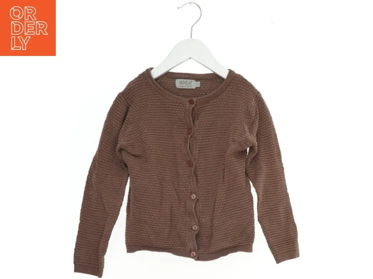 Billede 1 - Brun cardigan fra Wheat (str. 122)