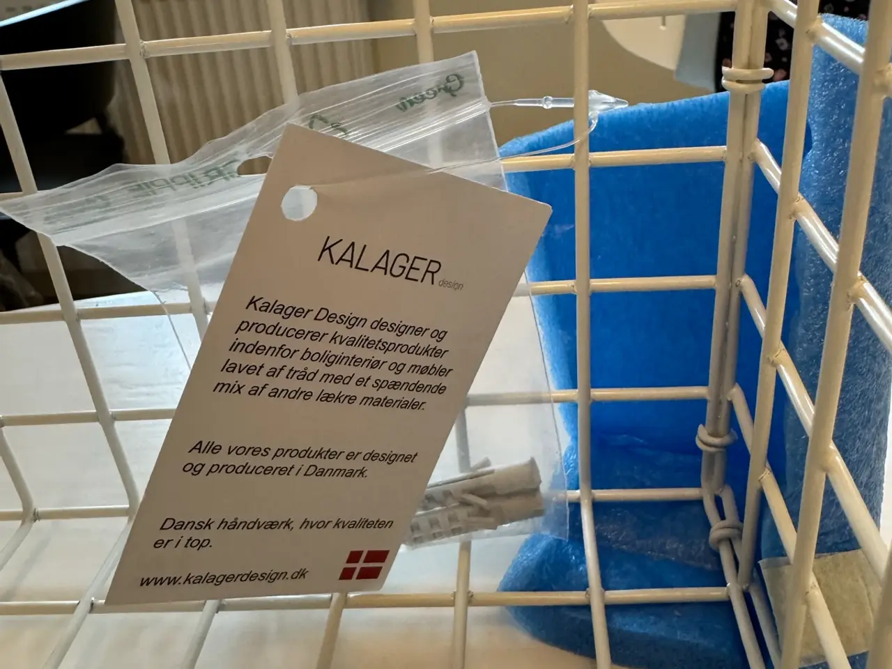 Billede 3 - Ubrugt Kalager Design Wire Cubic modulreol – hvid
