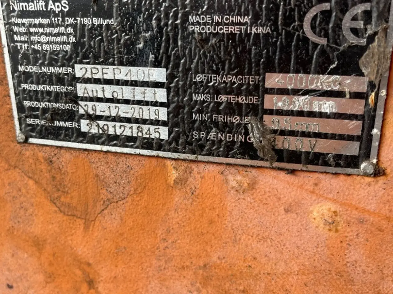 Billede 1 - Nima lift 2PFP40E