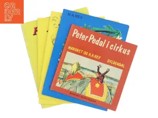 Peter Pedal børnebøger samling fra Gyldendal af Margret og H.A. Rey (Bog)