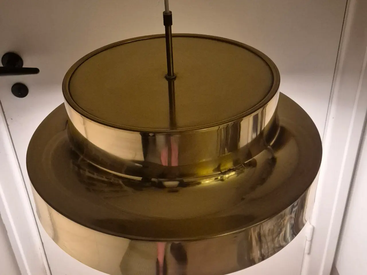 Billede 6 - Giga retrolampe i flot gyldent messing