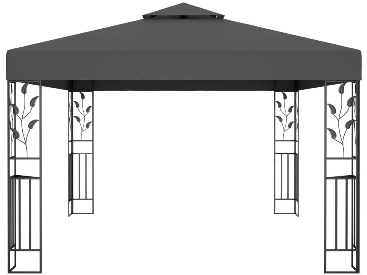 Billede 3 - Pavillon med dobbelt tag 3x4 m antracitgrå
