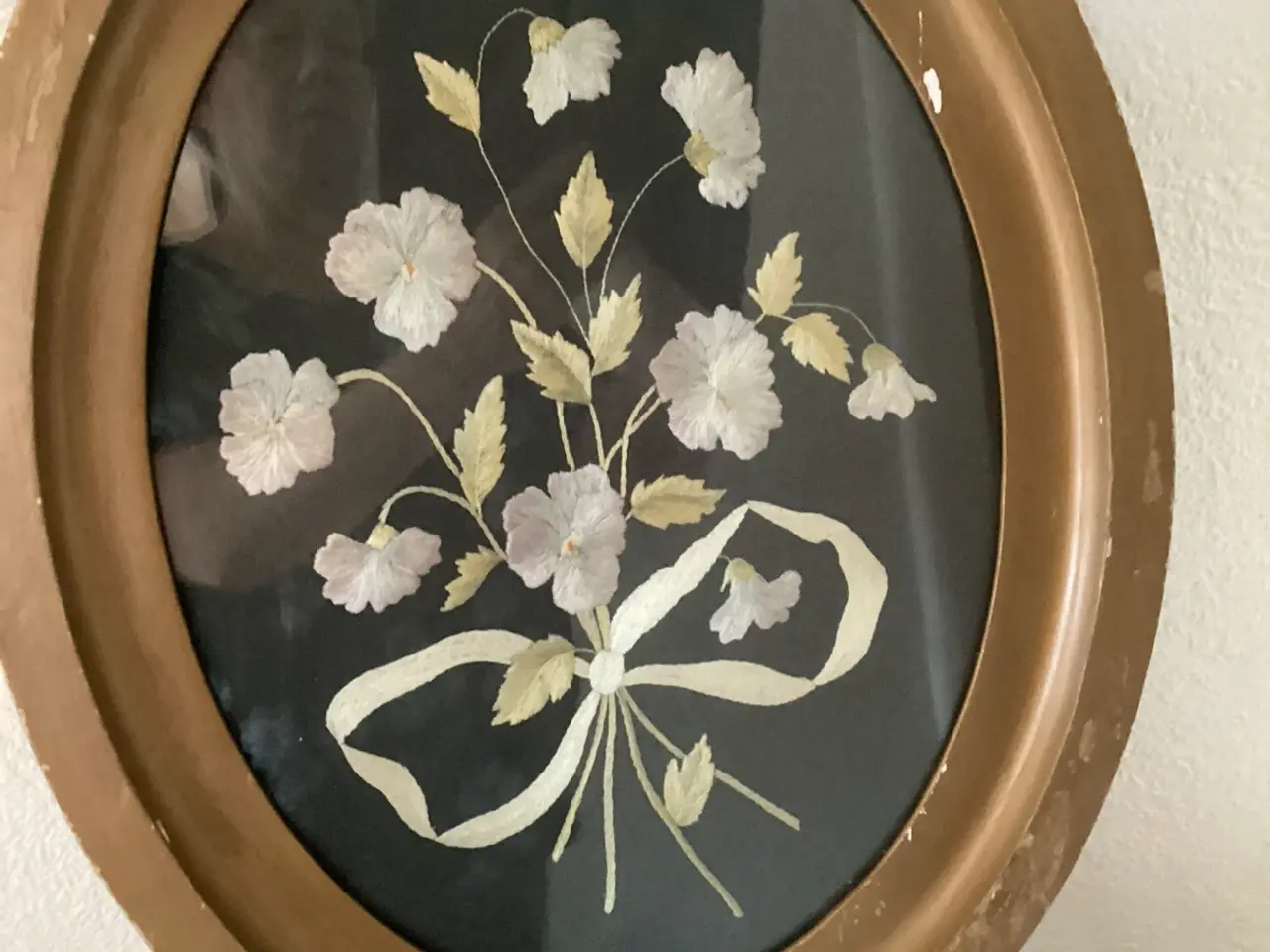 Billede 1 - Vintage broderi i ramme