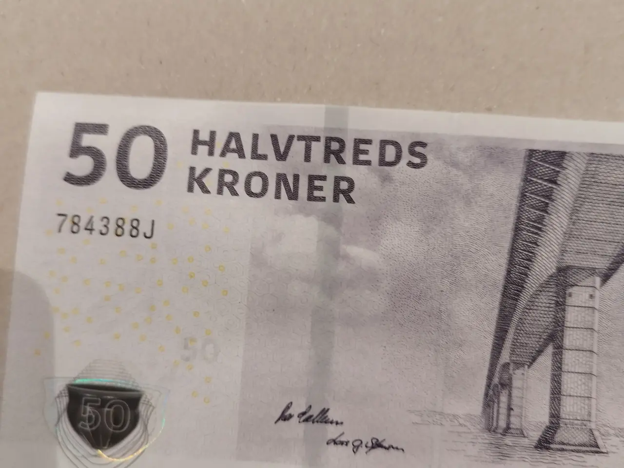 Billede 3 - 50 Kroner. Bankfrisk. Fra 2016