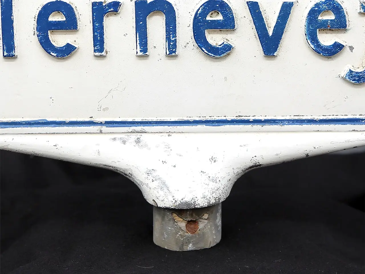Billede 7 - Vintage dansk vejskilt “Ternevej” i aluminium