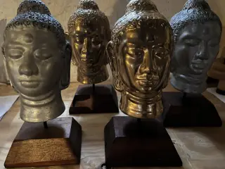 4 stk Buddha Hoveder, prisen er pr. stk.