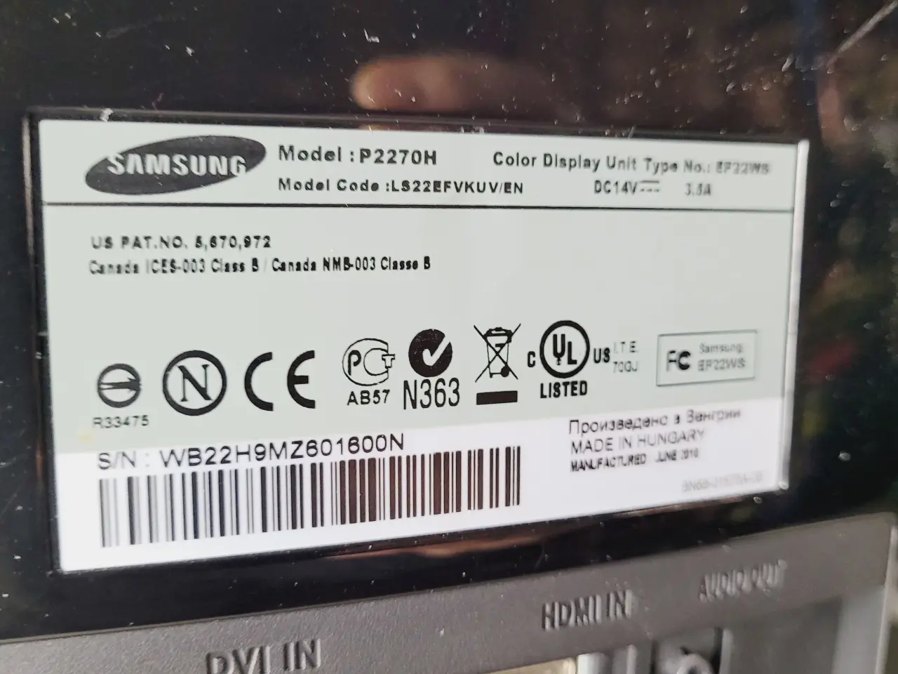 Billede 5 - ⭐️· 🖥️ Samsung SyncMaster P2270H Monitor - HD