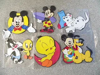 Mickey Mouse m.fl. - 6 stk. samlet 100,00 kr
