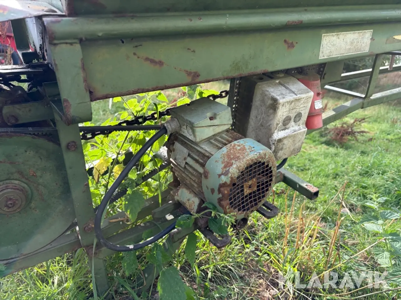 Billede 2 - Halmelevator BEFA 400 med 400 V elmotor og transporthjul