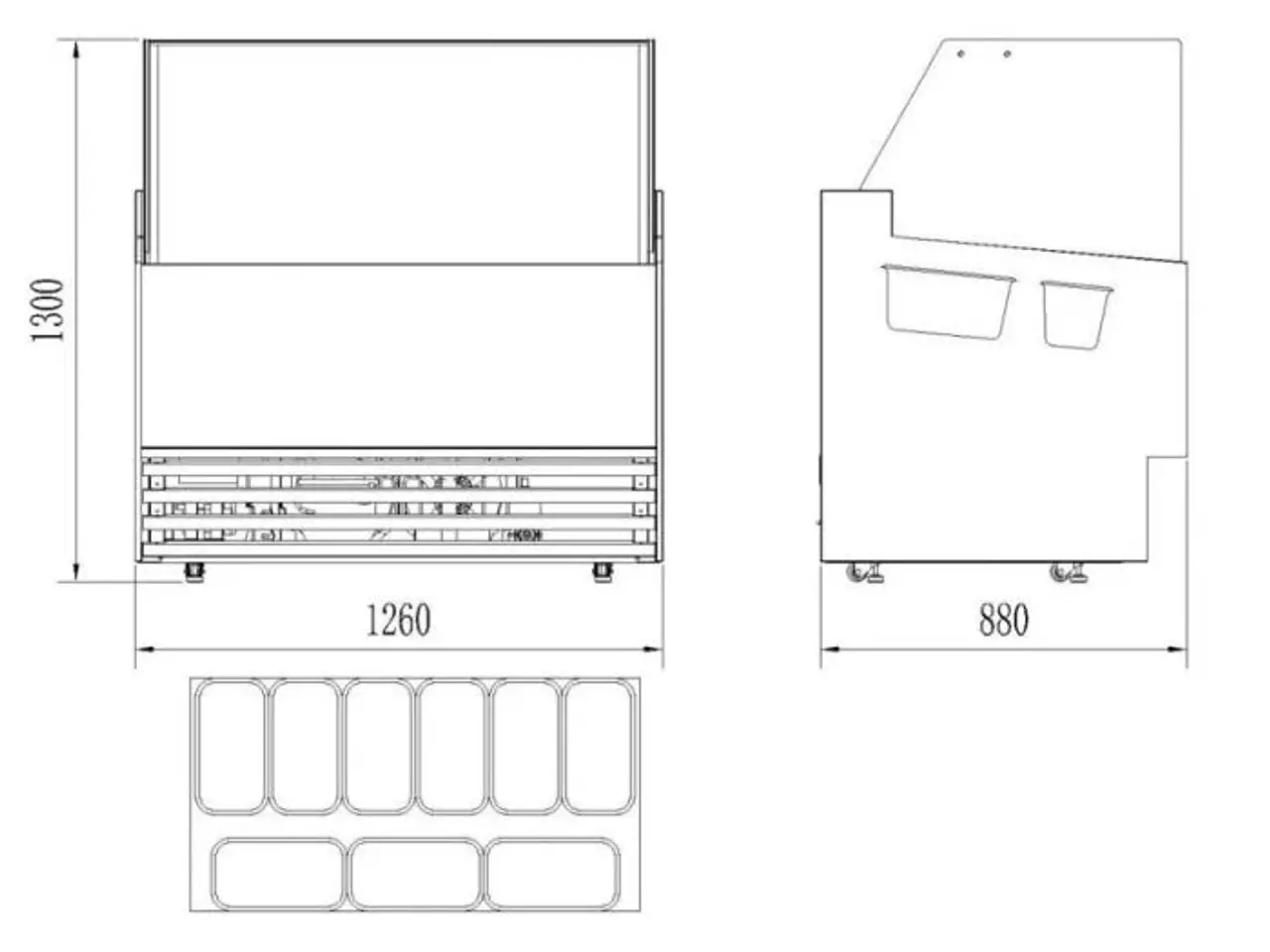 Billede 2 - Isfryser 9x 5 L – PHUKET – B1260 x D880 x H1300 mm