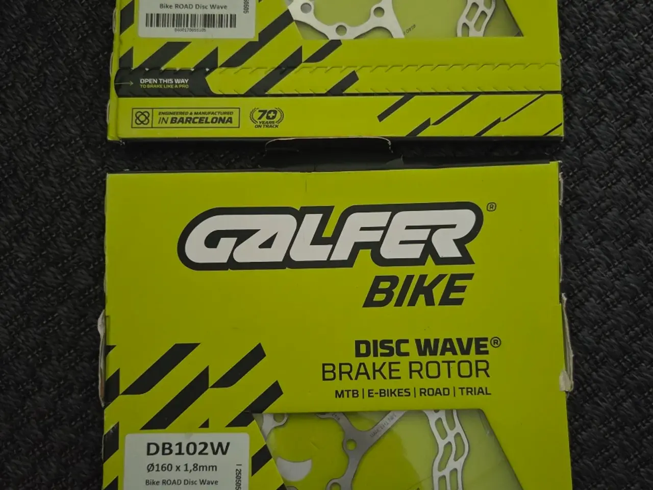Billede 1 - 2 stk GOLFER BIKE DB102W Ø160 x 1,8mm | 250505 Bik