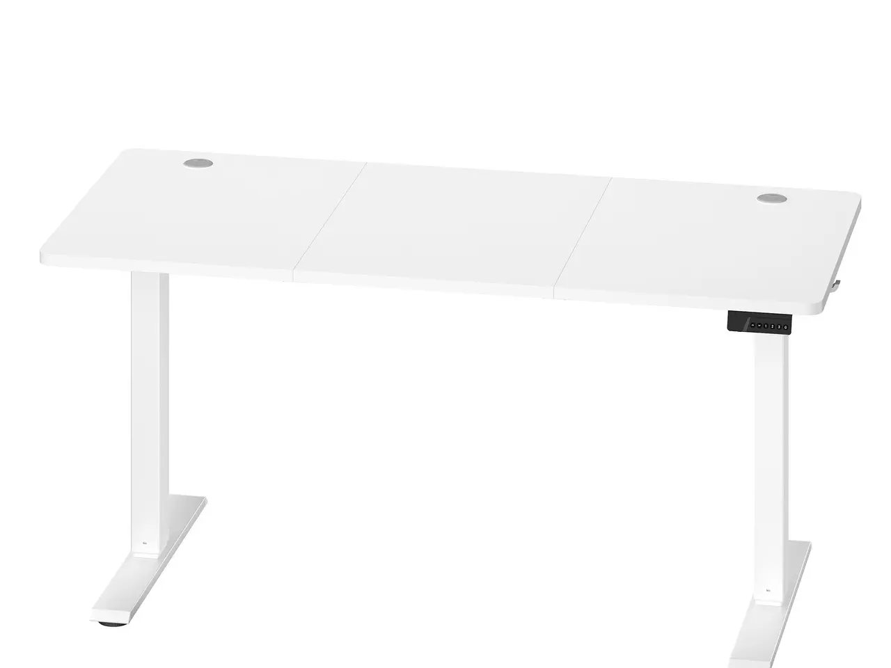 Billede 1 - Hæve-sænkebord 140 x 60 cm - Cloud White LSD314WZ03