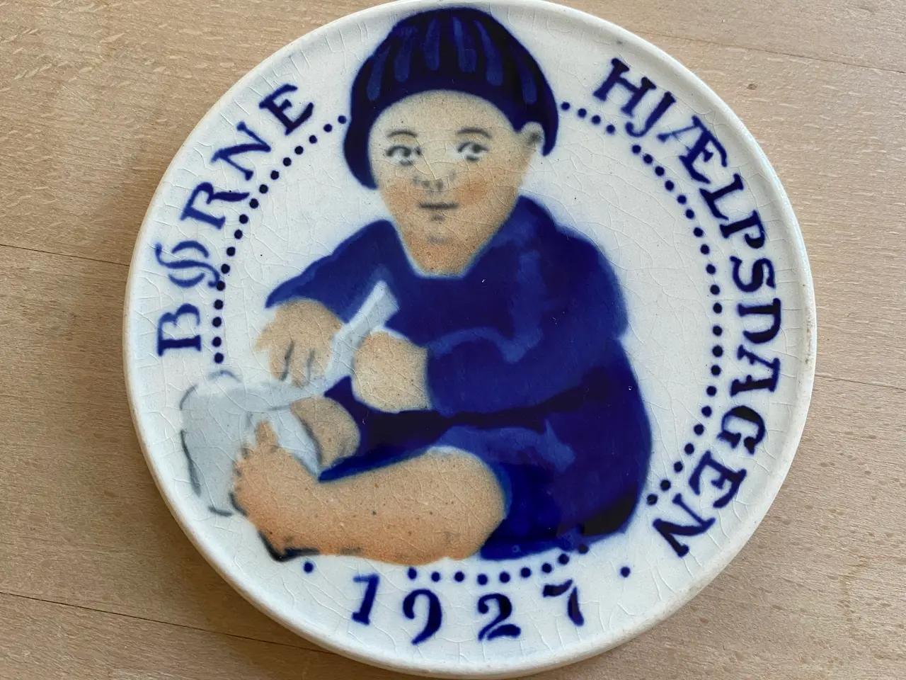 Billede 2 - Københavnsk fajance Børnehjælps platter