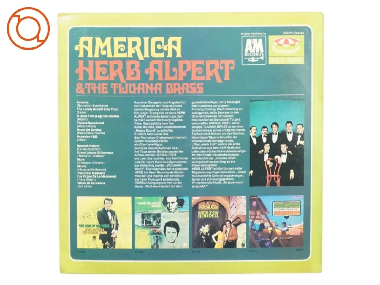 Billede 3 - Herb Alpert - “America”, A Og M Records (str. 30 cm)