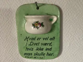 Toiletskilt porcelæn