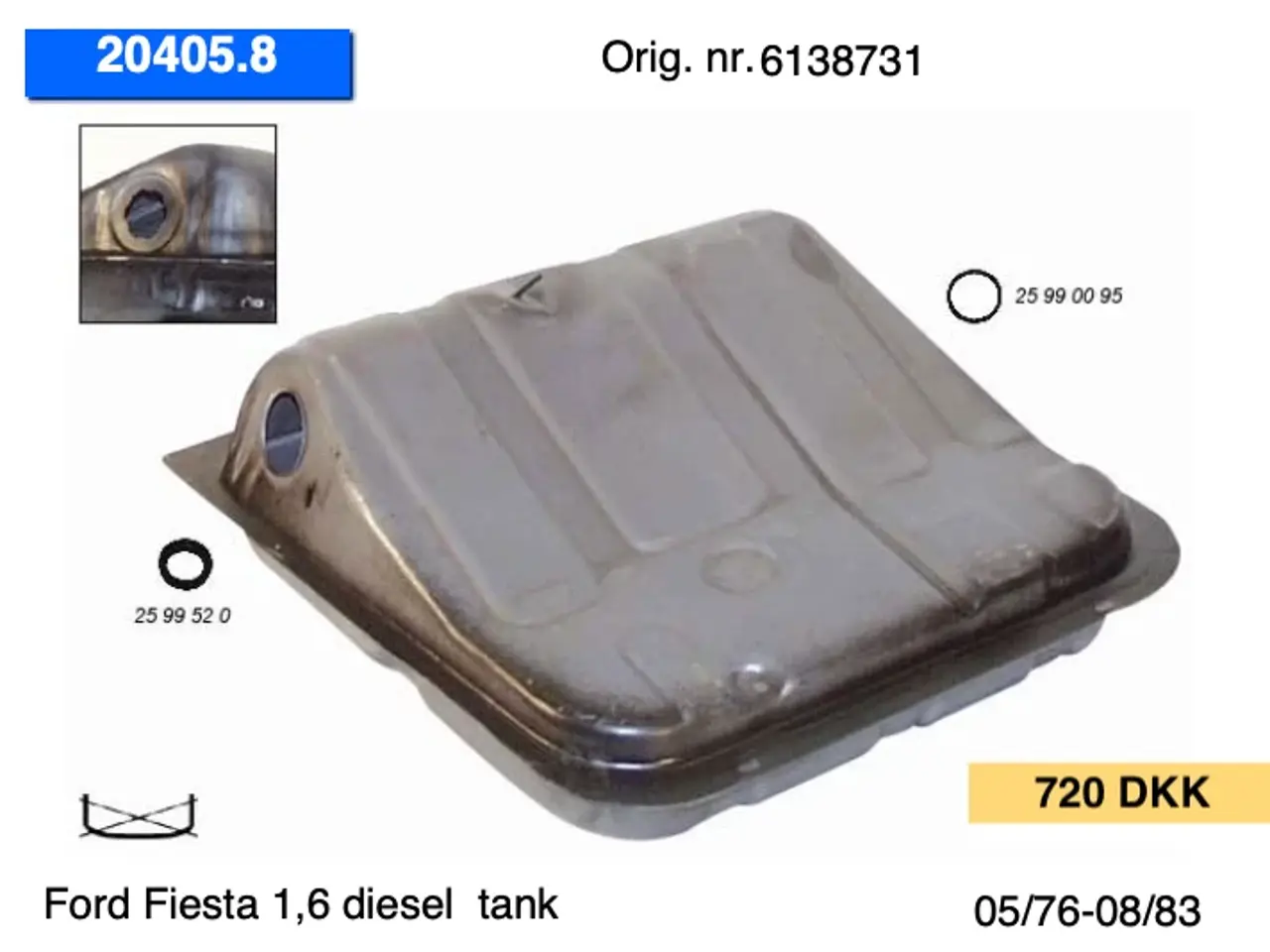 Billede 2 - Ford Fiesta (76-02) tanke