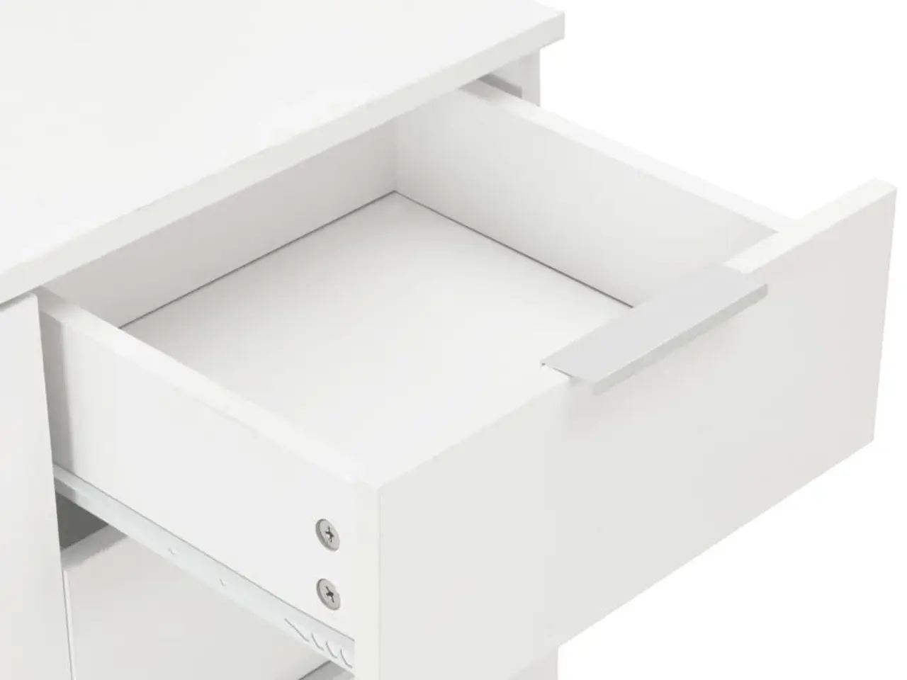 Billede 7 - Skænk 107×35×80,5 cm - hvid højglans, med 2 skuffer og 3 låger