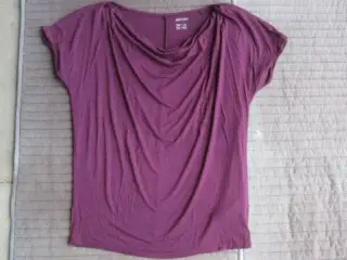 Str. 36/38, bordeaux elastisk t-shirt