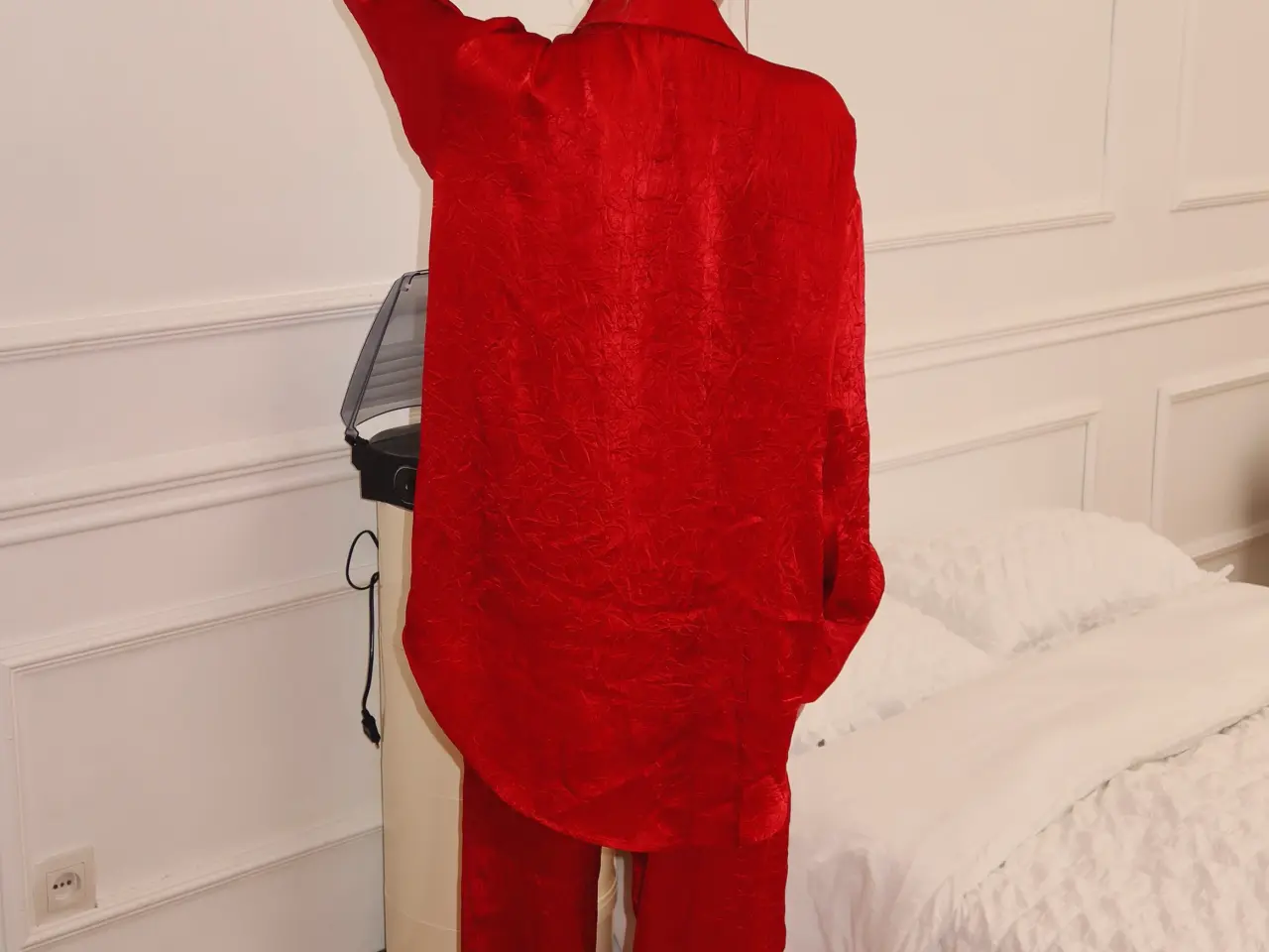 Billede 3 - satin / silke sæt lounge café outfit