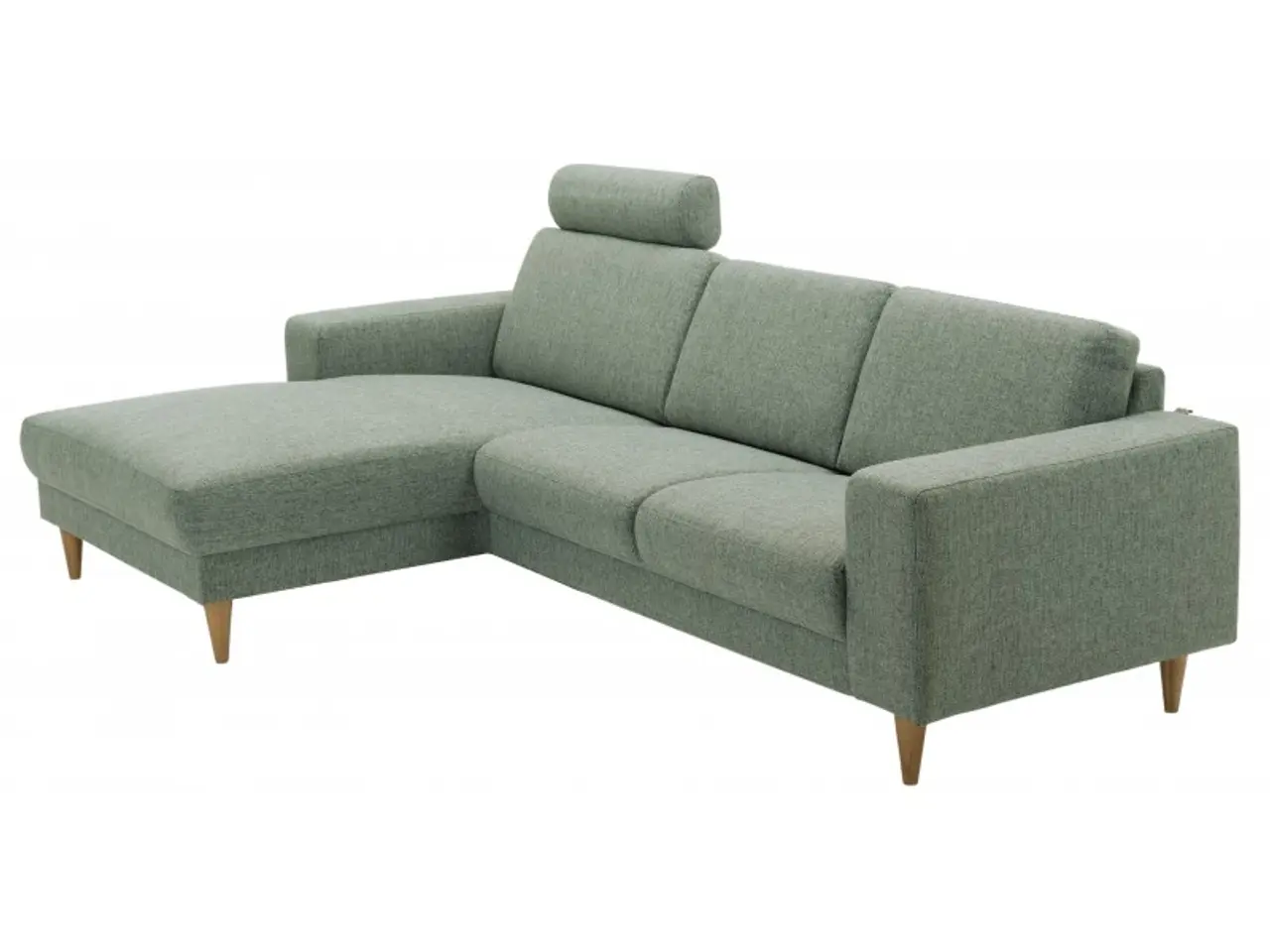 Billede 3 - Hjort Knudsen Hadsten chaiselong sofa venstrevendt Grøn stof
