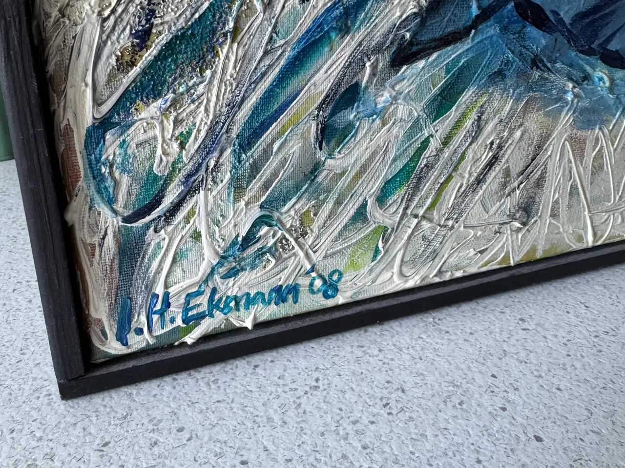 Billede 3 - Maleri af Inger Hess Ekmann – “Neptuns Tun"