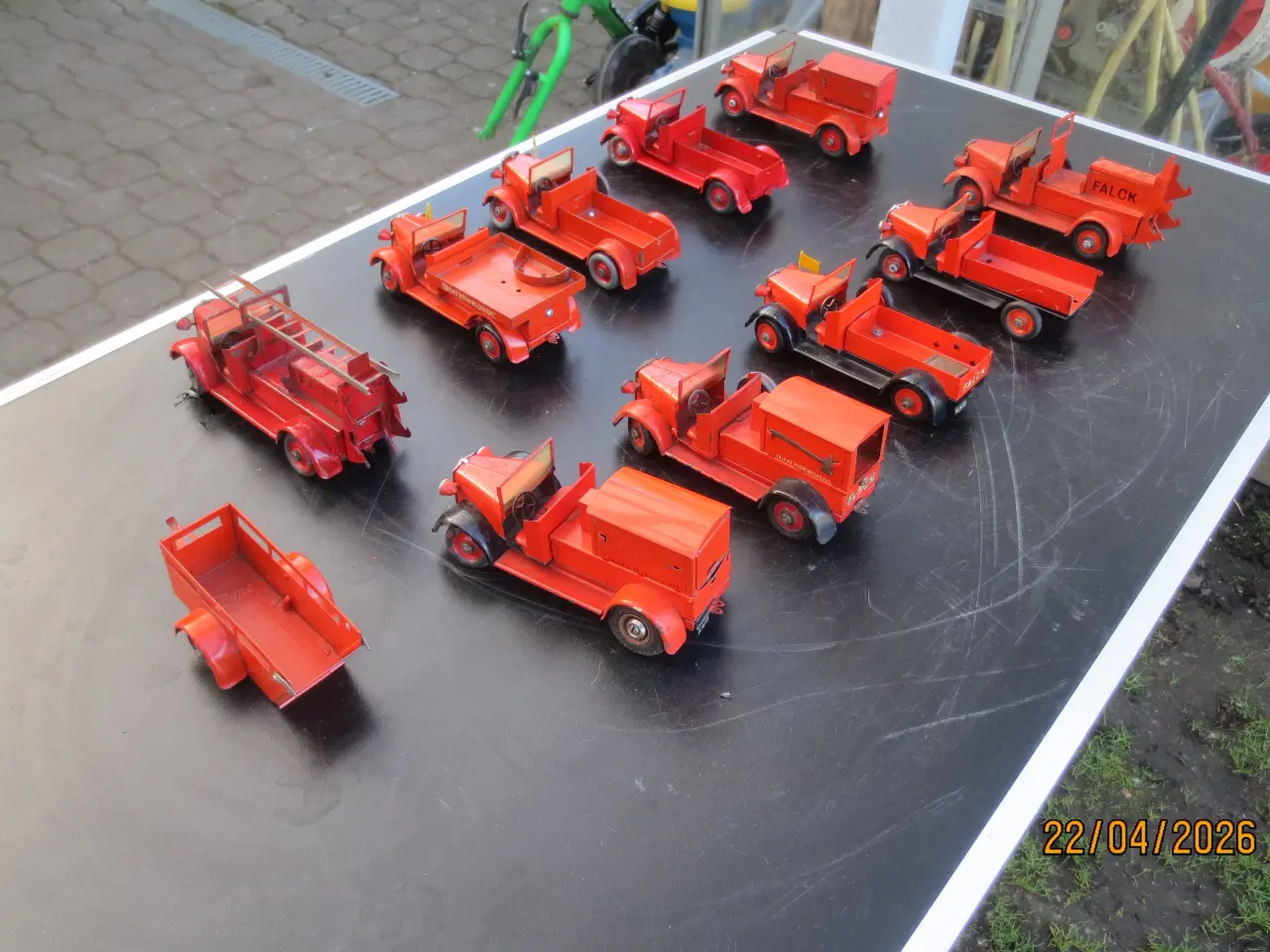 Billede 5 - 10 stk Tekno Brandbiler og 1 Påhængsvogn