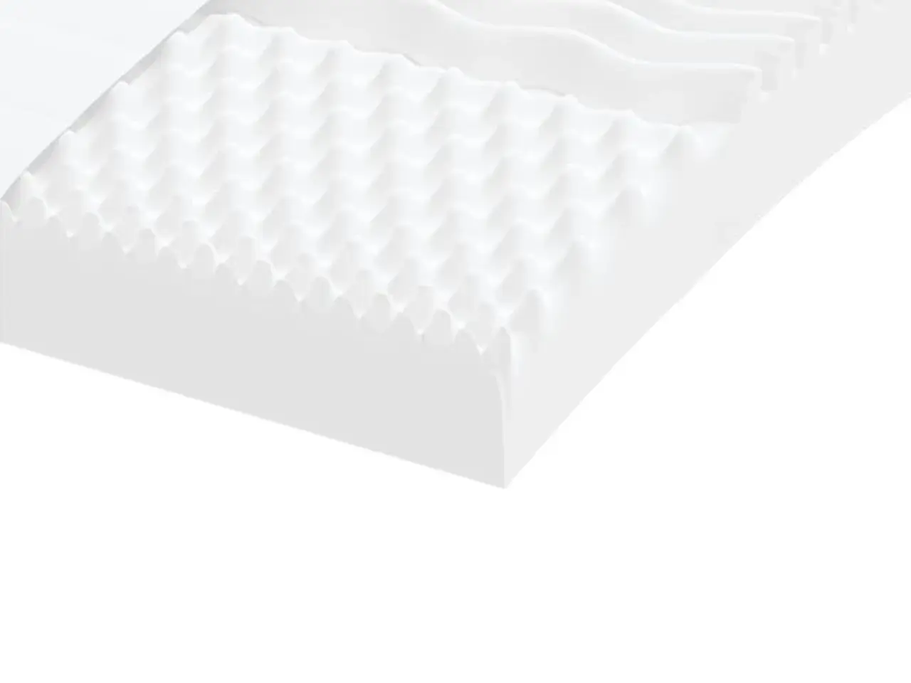 Billede 6 - Skummadras til børn 80×160 cm - 7 zoner, 20 ILD, hvid