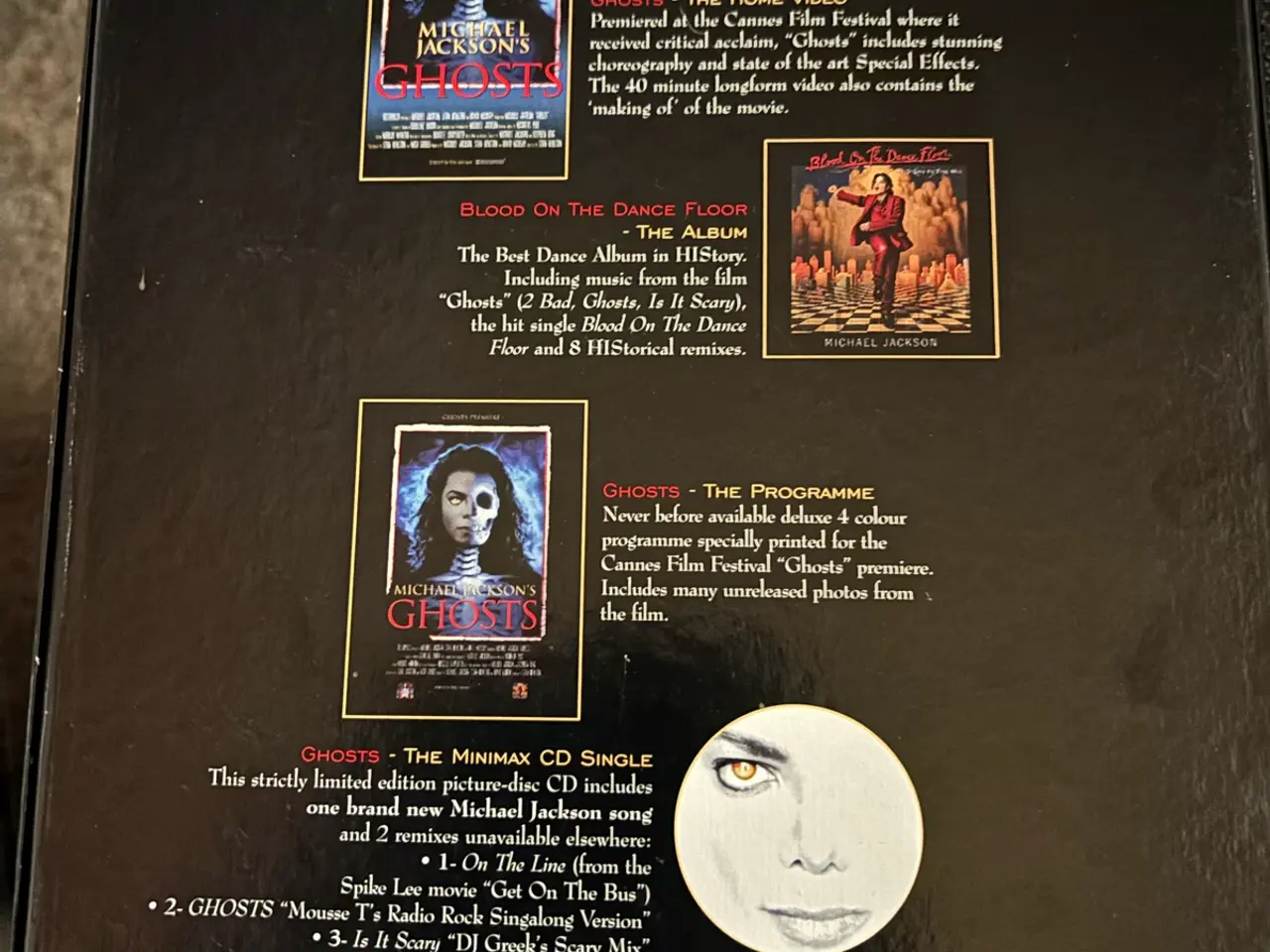 Billede 2 - Michael Jackson ghosts deluxe collector box set