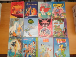 Disney bøger - 12 stk.