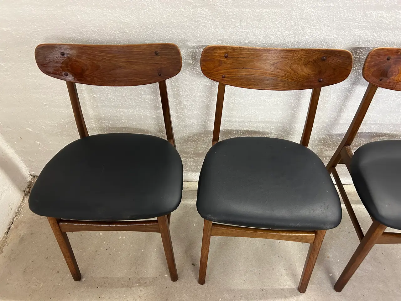 Billede 5 - 4 stk. Farstrup Model 210 spisebordsstole i teak