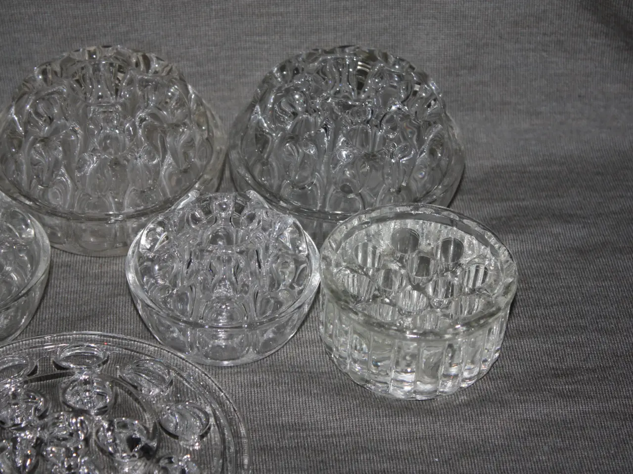 Billede 3 - Gammel glas Flower frog / blomsterstager 