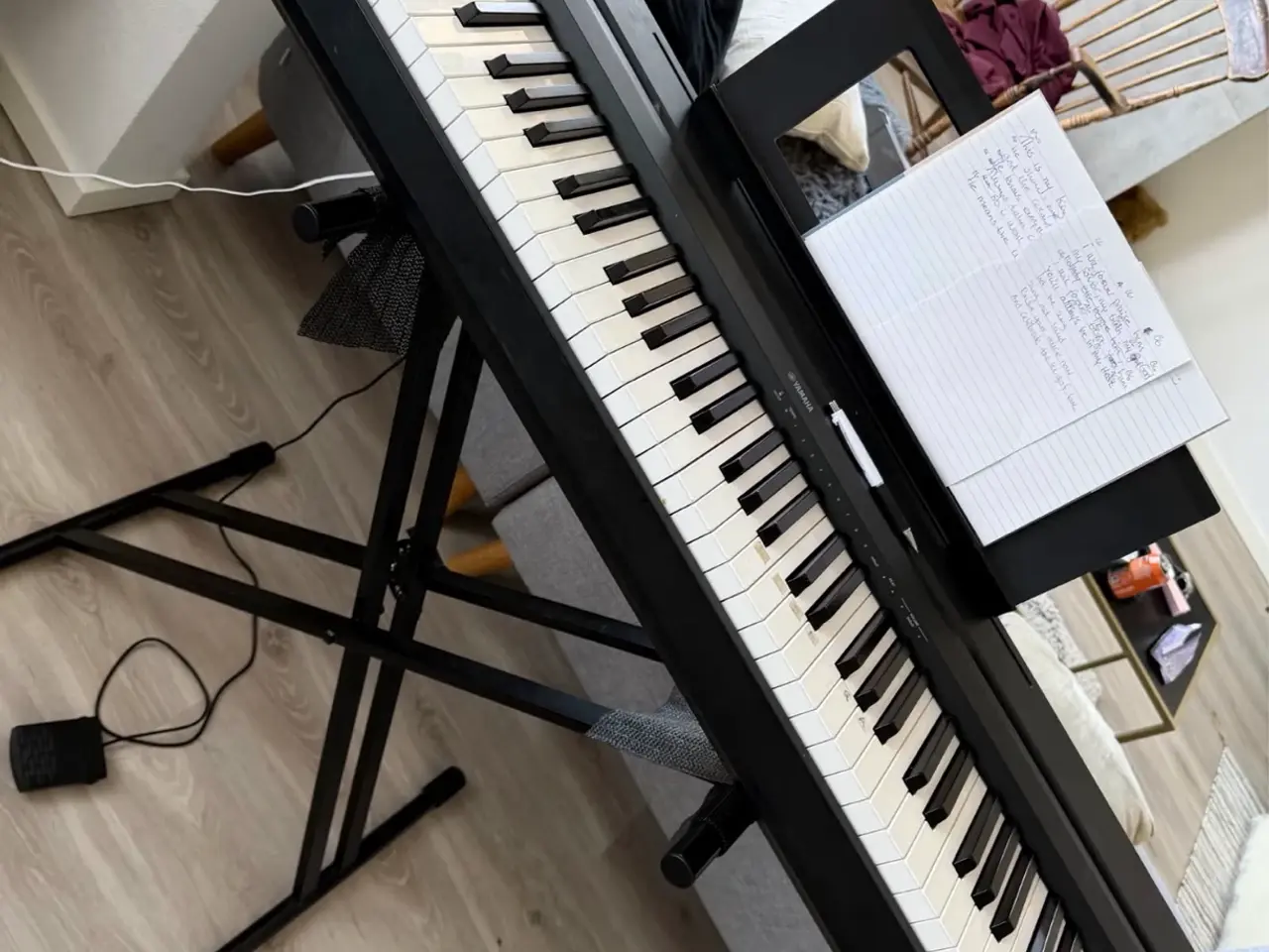 Billede 1 - Yamaha p45 + pedal + stativ