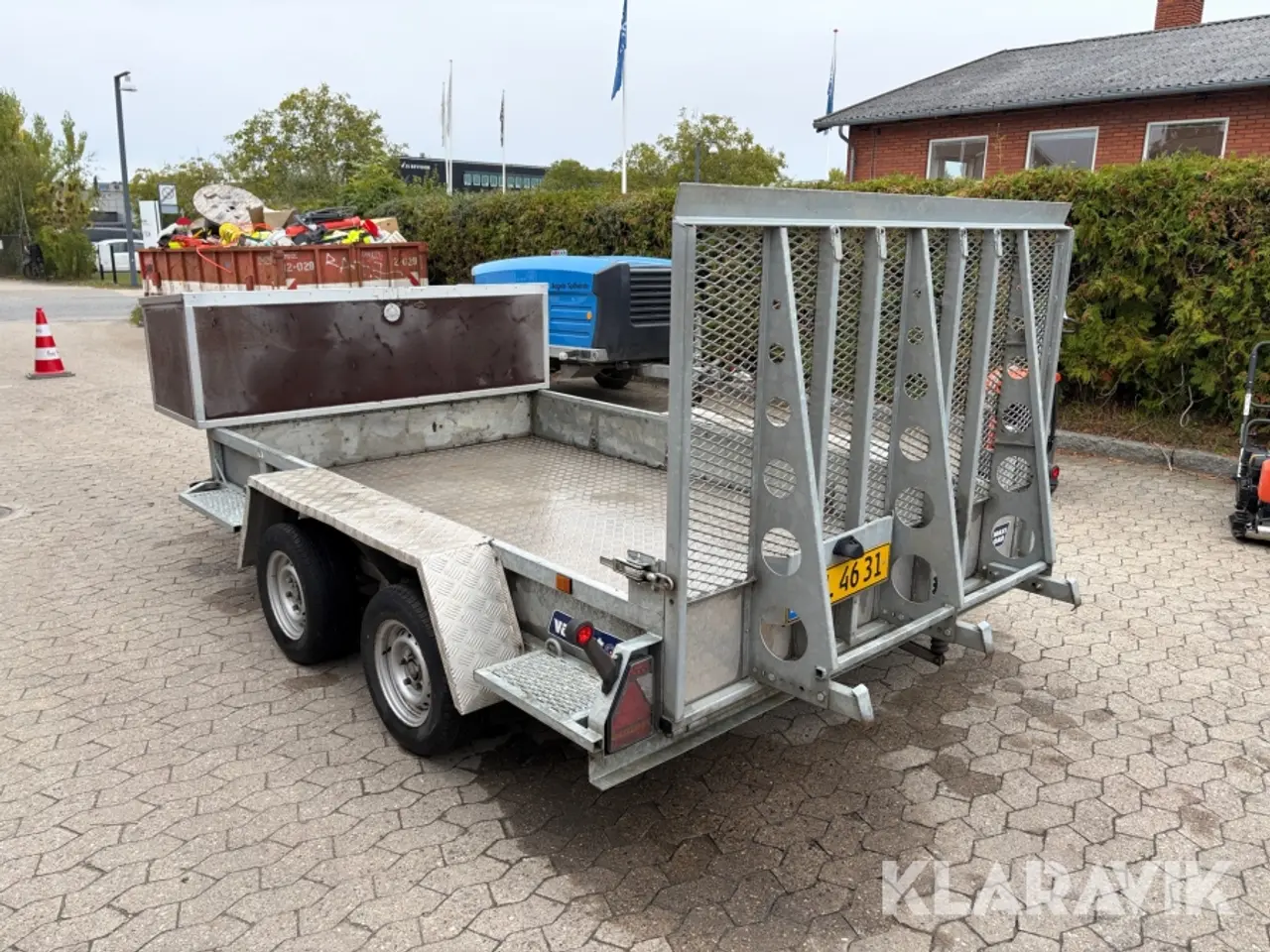 Billede 2 - Maskintrailer Variant 3518 M3 med værktøjskasse og rampe