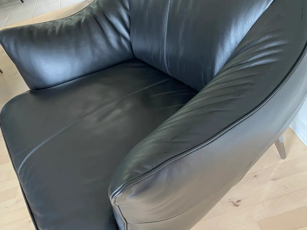 Billede 3 - Loungestole læder italiensk design