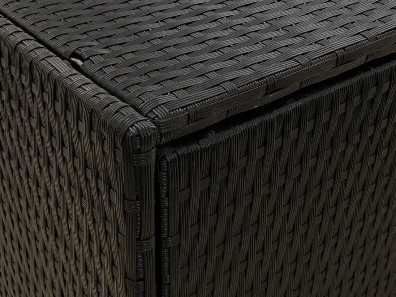 Billede 7 - Haveskab i polyrattan - sort, 198 x 55,5 x 80 cm