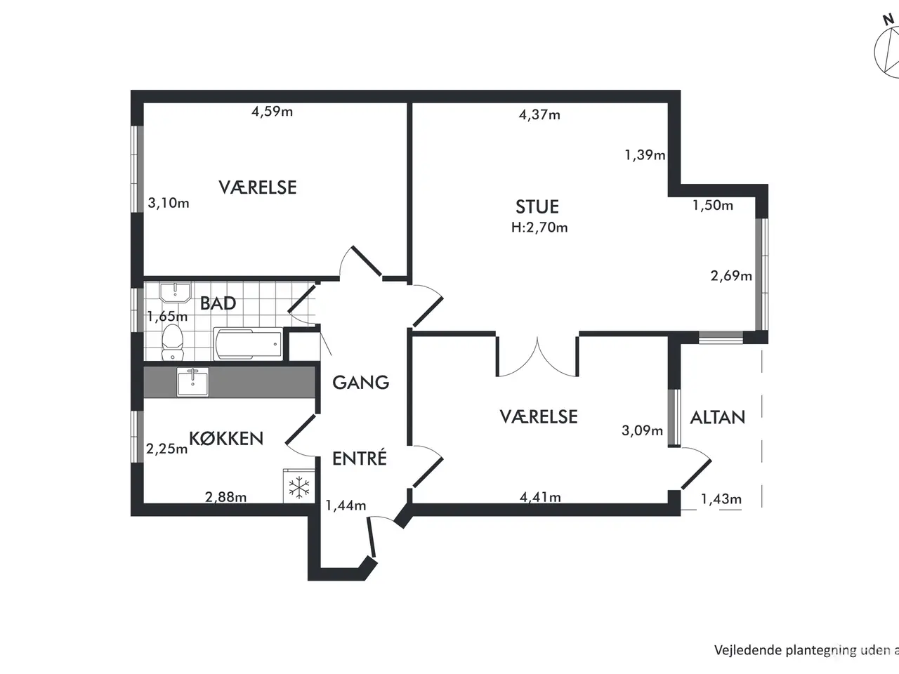 Billede 12 - 86 m² Klinik i Virum
