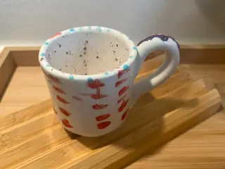 Håndlavet cappuccinokop i unika design