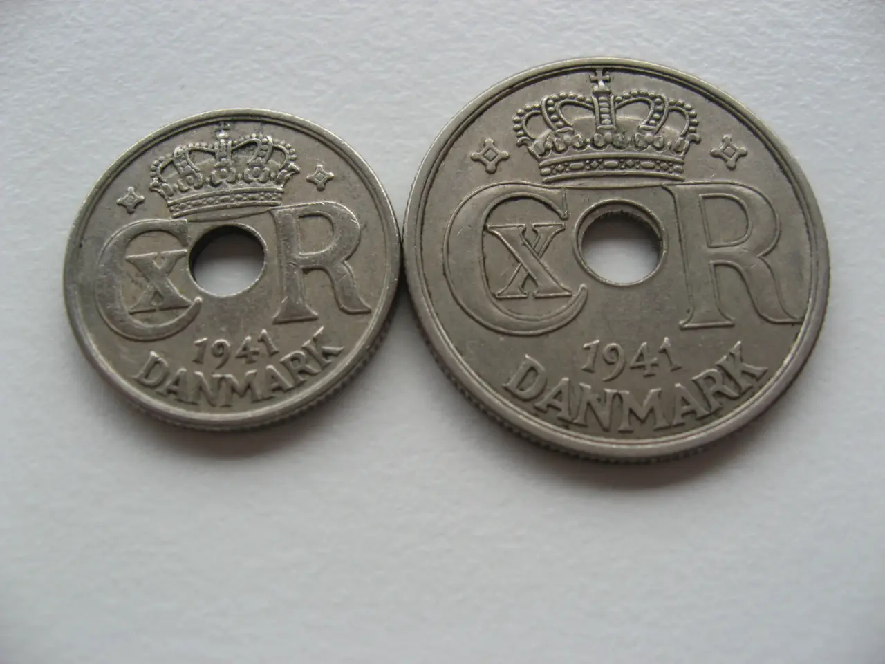 Billede 3 - Færøerne Flotte 10 & 25 ører 1941 u/hjerte