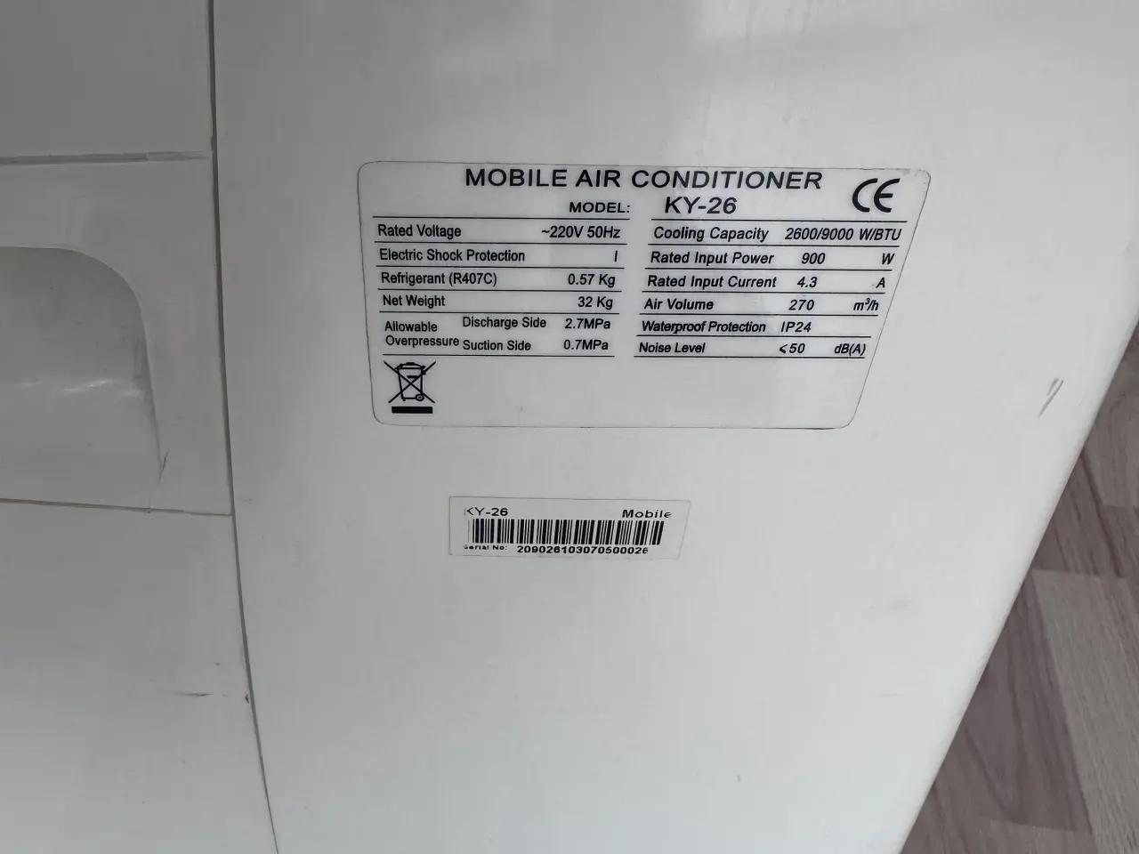 Billede 2 - Transportabelt aircondition til de varme sommer