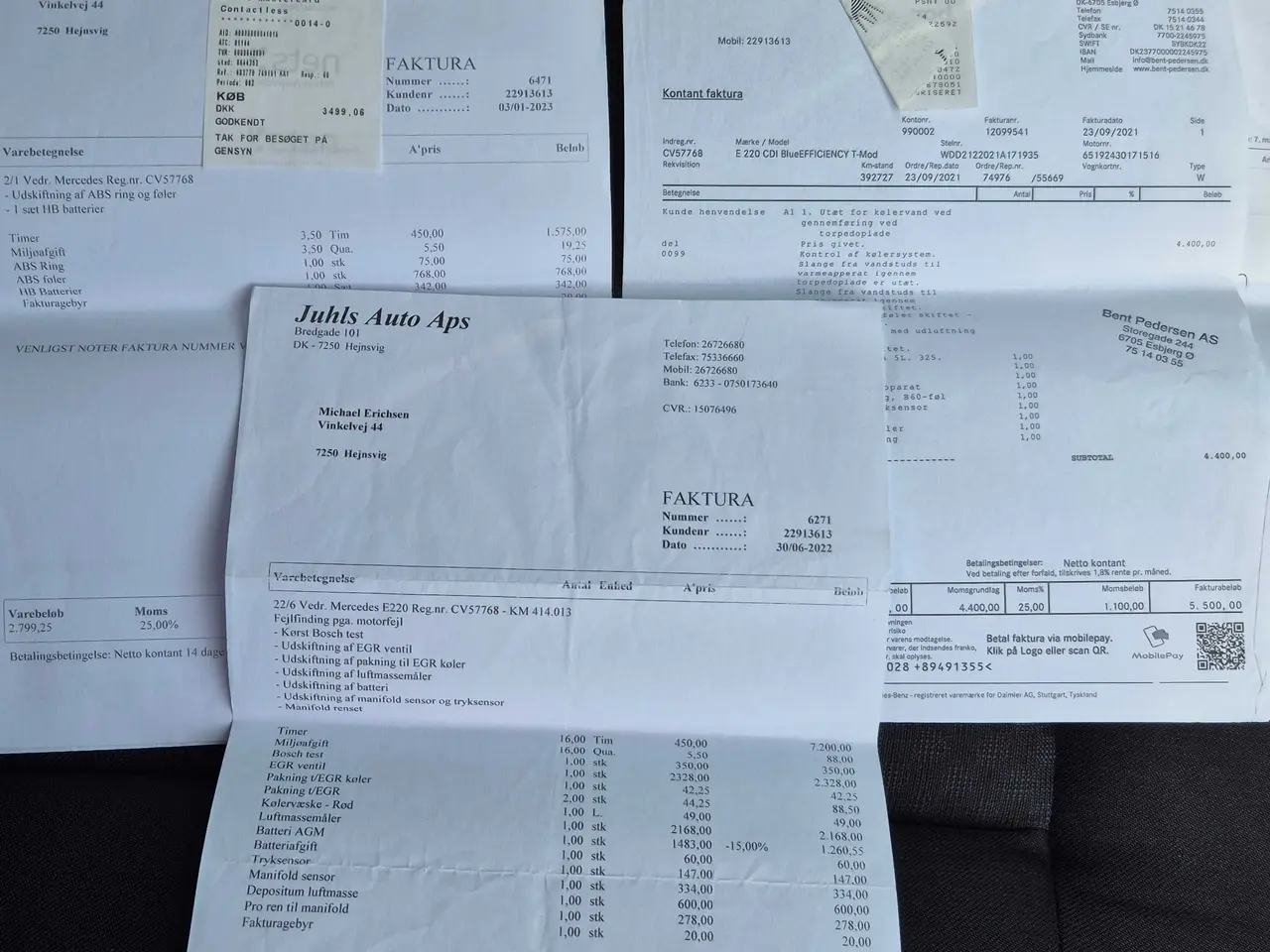 Billede 10 - Mercedes E 220 CDI pæn velholdt fuld service parti