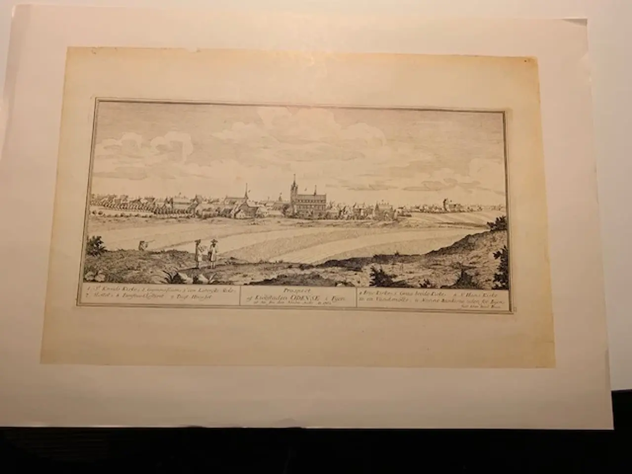 Billede 1 - Genoptryk Johan Jacob Bruuns prospect 1762 Odense