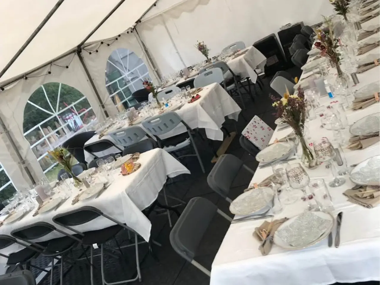 Billede 1 - Gulv til festtelt. Fest telt, konfirmation Bryllup