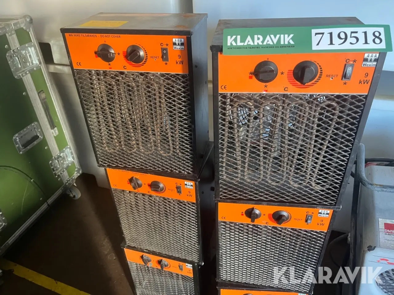 Billede 1 - Varmeblæsere Wexim 9kw 7 styk